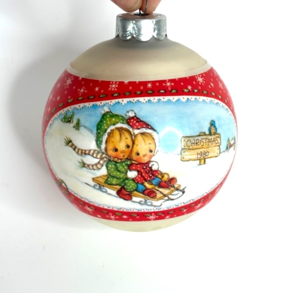 VTG Hallmark BETSEY CLARK 1980 Christmas Ornament Joy in the Air Love Everywhere